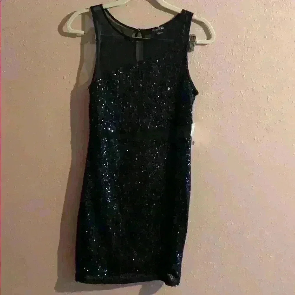 Forever 21 sequence dress size Large Juniors - Picture 1 of 12